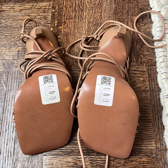 ASOS nude 4” strappy heels - Picture 2 of 4